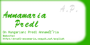 annamaria predl business card